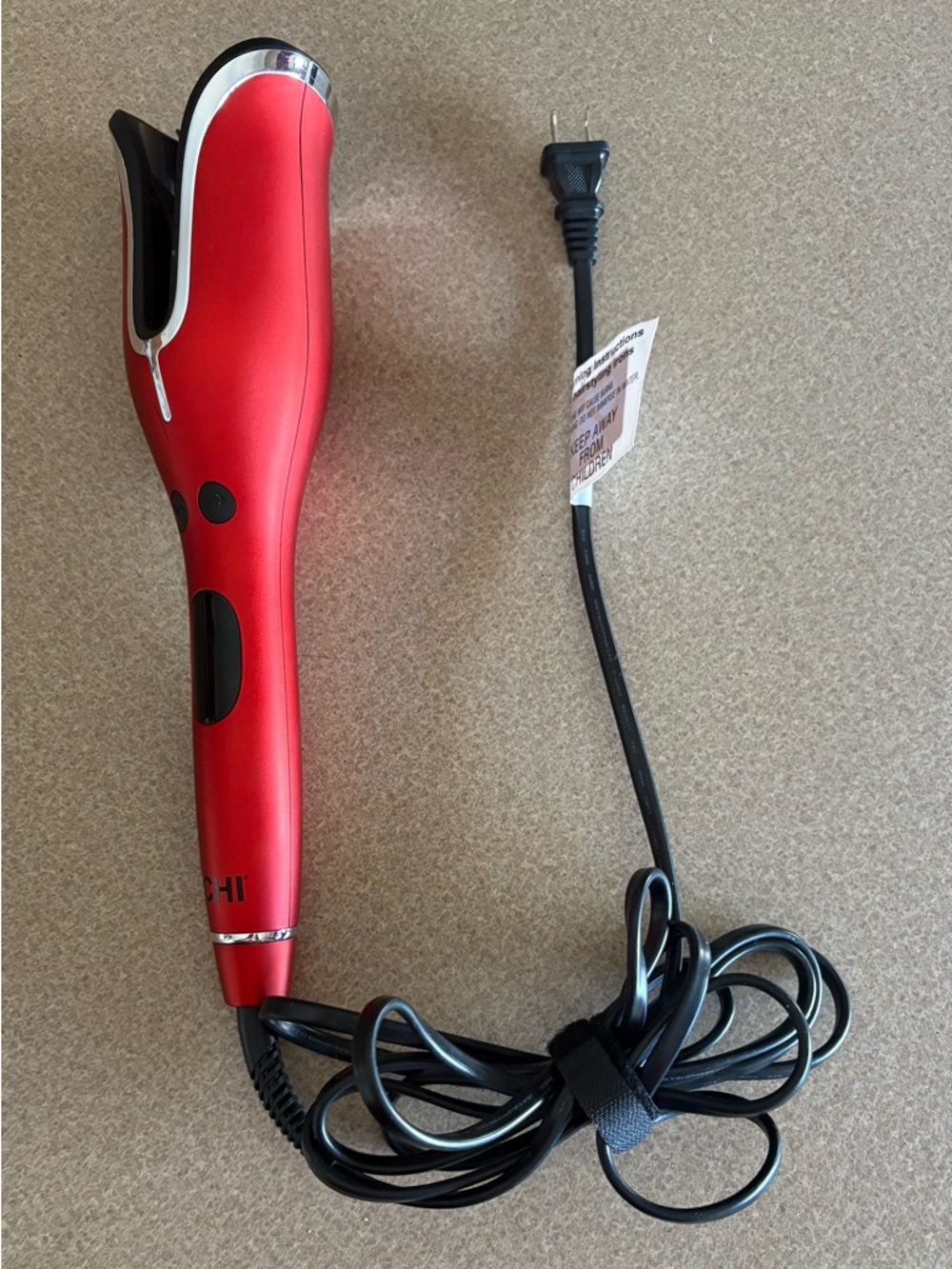 CHI Red Spin n Curl automatic Styling Iron